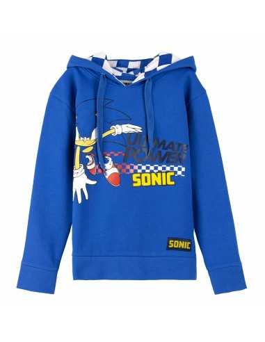 Hooded Sweatshirt for Girls Sonic Blue