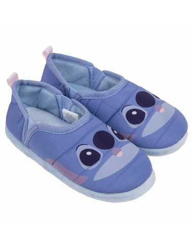 House Slippers Stitch Blue