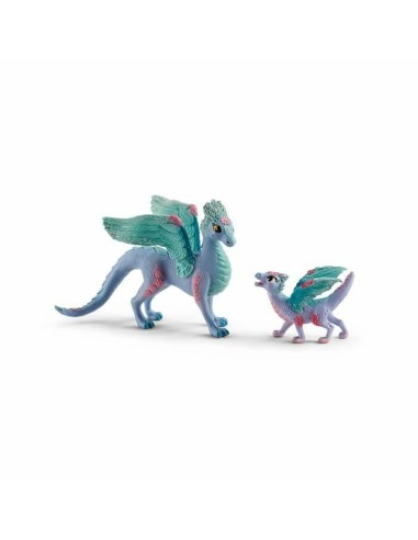 Figurine d’action Schleich Flower dragon with its little one