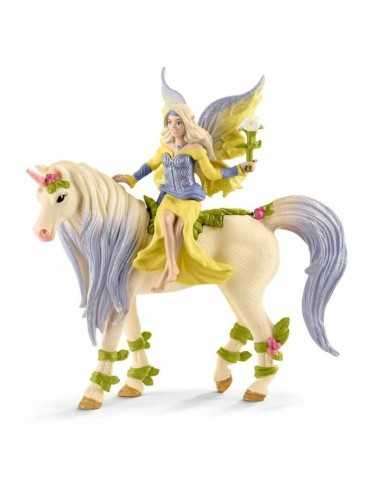 Figurine d’action Schleich Fairy will be with the Flower Unicorn Moderne