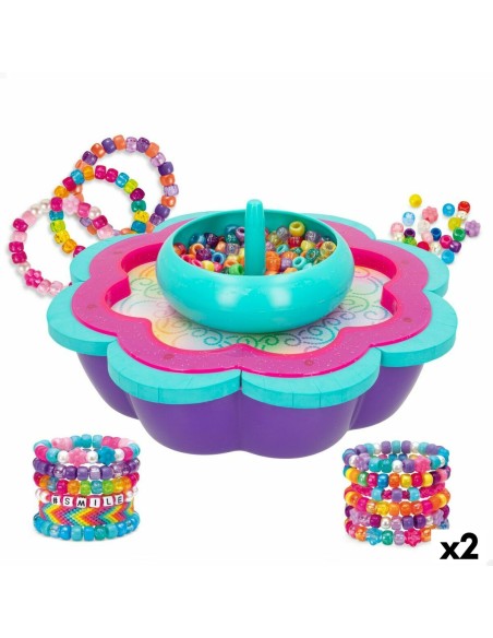 Bracelet Making Kit Cra-Z-Art Shimmer 'n' Sparkle Plastic 22,5 x 6,5 x 22,5 cm 2-in-1 (2 Units)