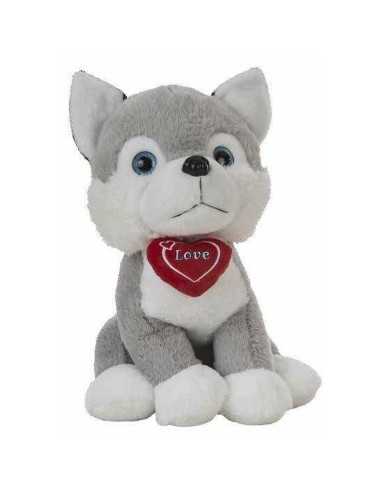 Fluffy toy Husky Heart 36 cm