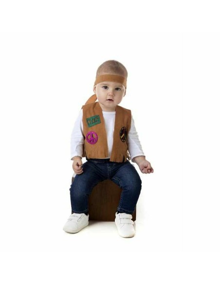 Costume per Bambini Hippie Marrone (2 Pezzi)