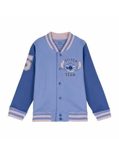 Felpa senza Cappuccio Bambino Stitch Azzurro