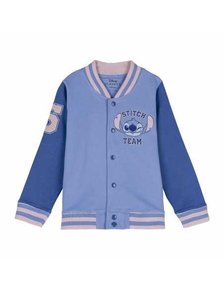 Felpa senza Cappuccio Bambino Stitch Azzurro