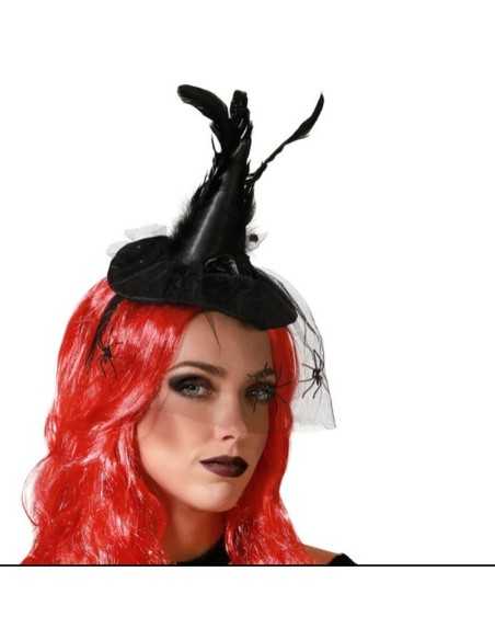 Headband Hat Witch Halloween Feathers