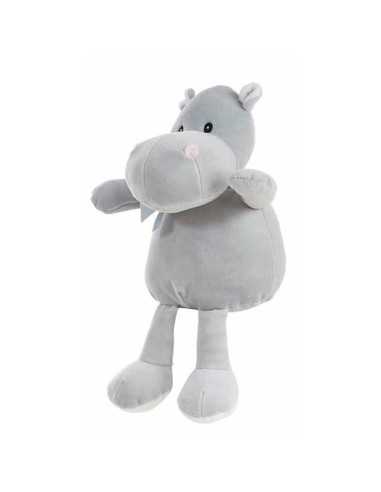 Peluche Grigio Soffice Ippopotamo 30 cm