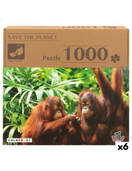 Puzzle Colorbaby Orangutan 6 Unités 68 x 50 x 0,1 cm