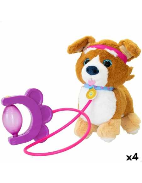 Plush Pet Eolo Sprint Puppy Dog 20 x 22,5 x 14 cm (4 Units)