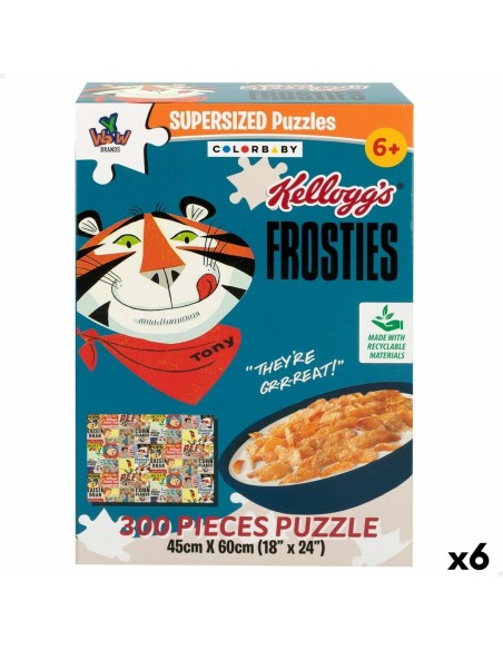 Puzzle Colorbaby Kellogg's Frosties 300 Pezzi 6 Unità 60 x 45 x 0,1 cm