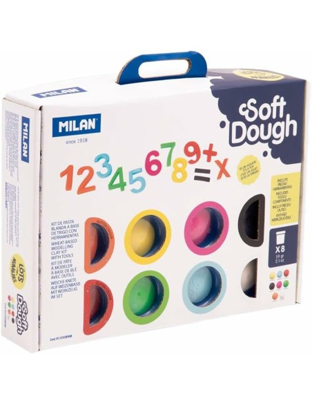 Modelling paste Milan Soft Dough Lots of Numvers Multicolour