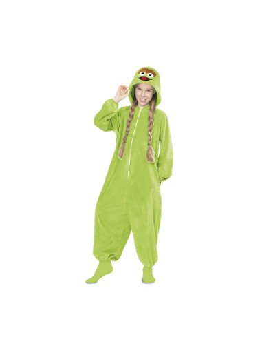 Costume for Children My Other Me Oscar the Grouch Sesame Street Green