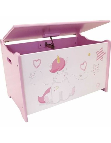 Chest Fun House Unicorn Pink White Wood