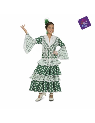 Costume for Children My Other Me Feria Green Flamenco Dancer (1 Piece)