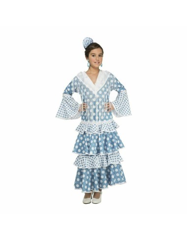 Costume for Children My Other Me Guadalquivir Turquoise Flamenco Dancer (1 Piece)