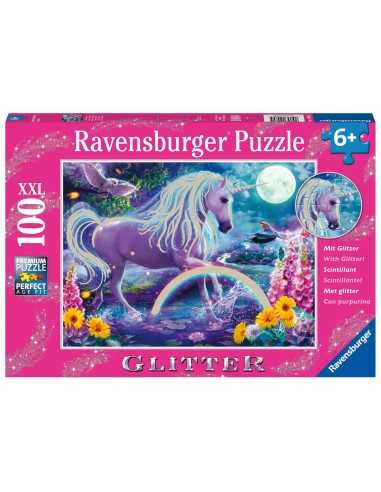 Puzzle Ravensburger 12980 Unicorno Porporina XXL 100 Pezzi