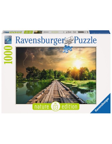 Puzzle Ravensburger 19538 The Wooden Footbridge 1000 Pezzi