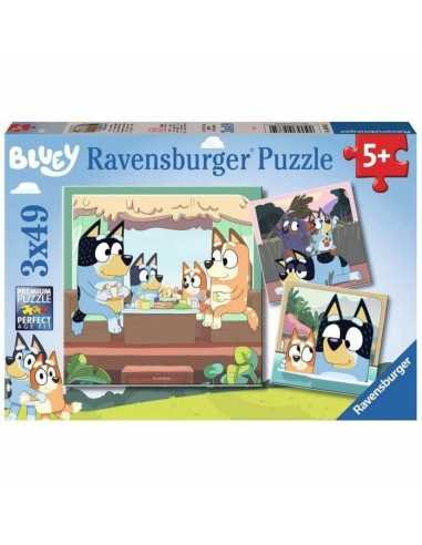 Set di 3 Puzzle Bluey Ravensburger 05685 147 Pezzi