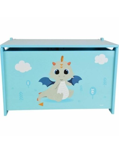 Truhe Fun House LEON THE DRAGON Holz 40 x 58 x 36 cm