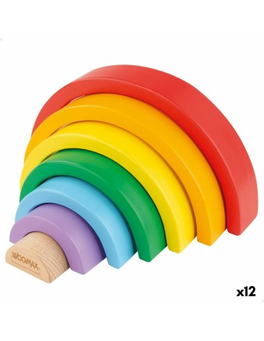 Geschicklichkeitsspiel Woomax Regenbogen 21 x 10 x 3,5 cm (12 Stück)