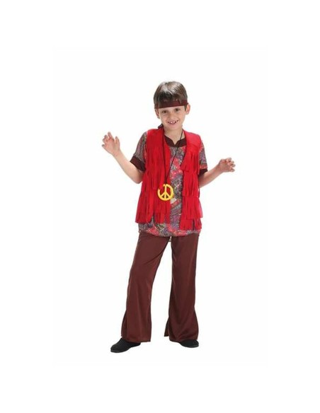 Costume for Children Party Hippie Hippie 7-9 Years 5 Pieces