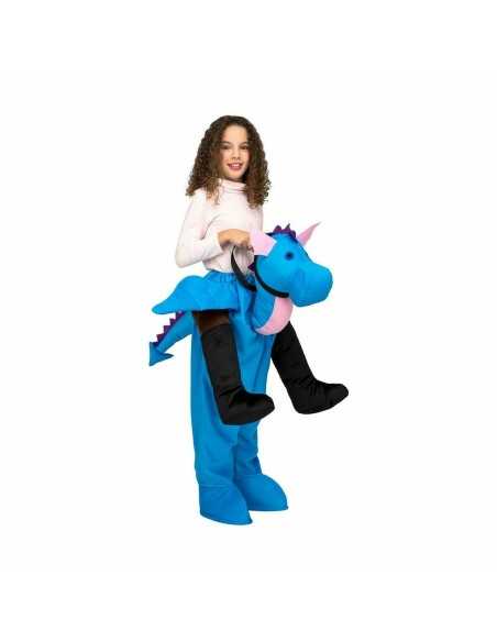 Verkleidung für Kinder My Other Me Ride-On Blau Einheitsgröße Drache