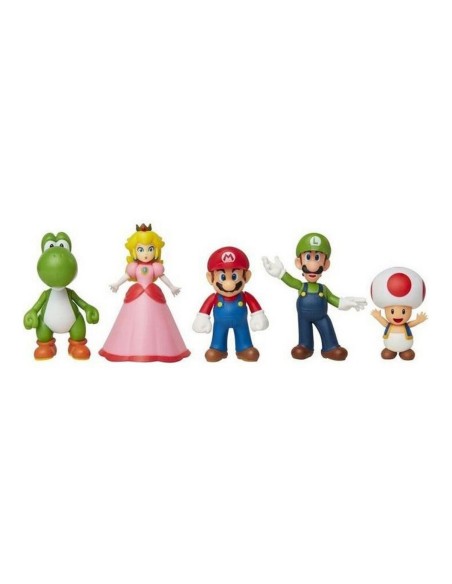 Set of Figures Super Mario Mario and his Friends 5 Pieces