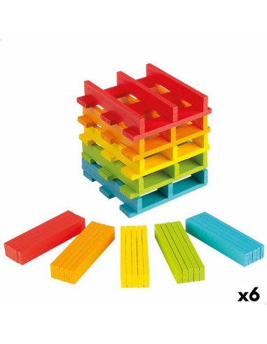 Konstruktionsspiel Woomax 100 Stücke 10 x 0,5 x 1,8 cm (6 Stück)