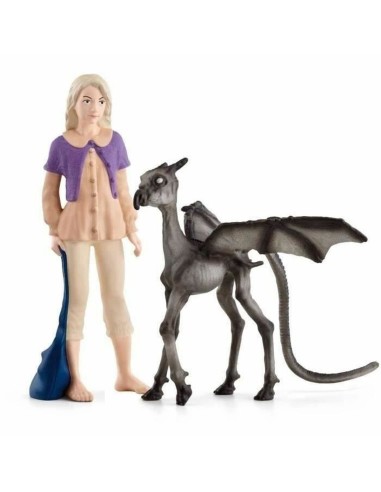 Action Figure Schleich Luna Lovegood & Baby Thestral Modern