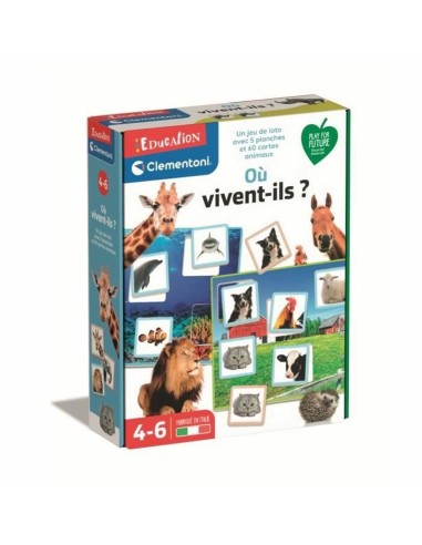 Jeu Éducation Enfant Clementoni Où vivent-ils?