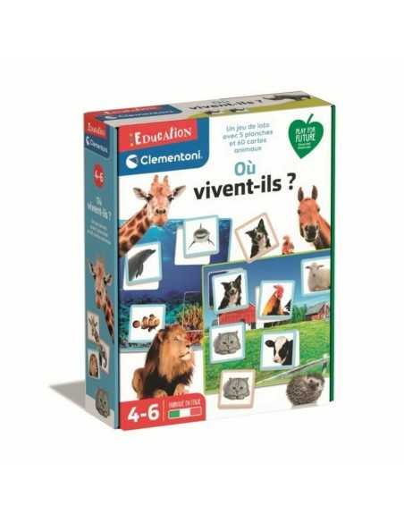 Spiel Kindererziehung Clementoni Où vivent-ils?