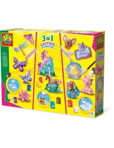 Set di Pasta Modellabile SES Creative Molding and painting - 3 in 1