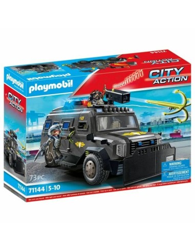 Toy set Playmobil Police car City Action Plastic