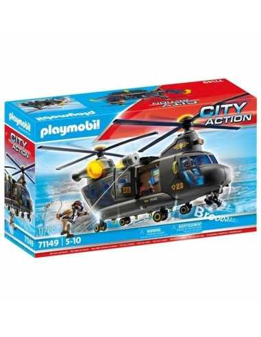 Ensemble de jouets Playmobil Police Plane City Action Plastique