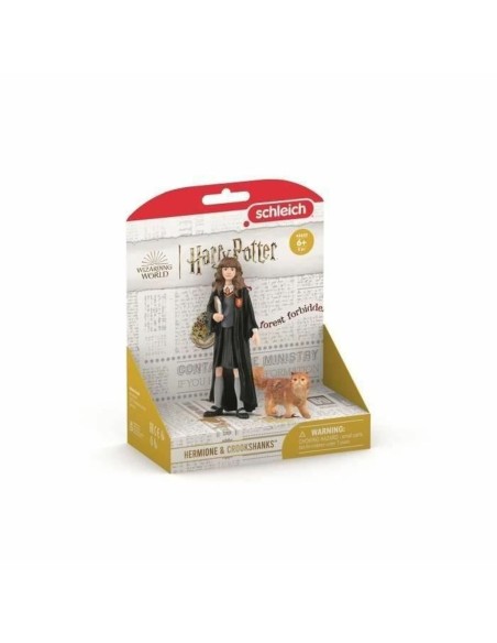 Ensemble de Figurines Harry Potter Hermione & Crookshanks