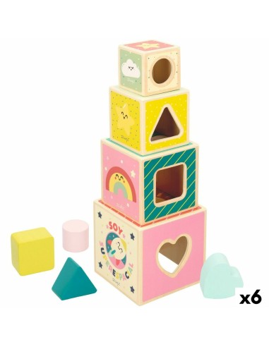 Building Blocks Mr. Wonderful 8 Pieces 12 x 12 x 12 cm (6 Units)