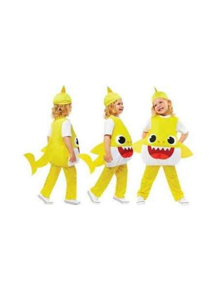 Déguisement pour Enfants Baby Shark Jaune 3 Pièces