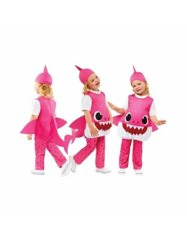 Costume for Children Baby Shark Pink 3 Pieces