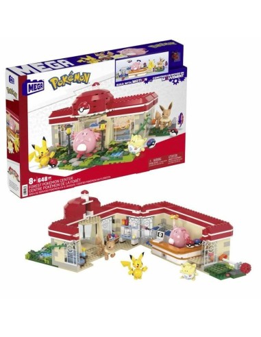 Construction kit Pokémon Mega Construx - Forest Pokémon Center 648 Pieces