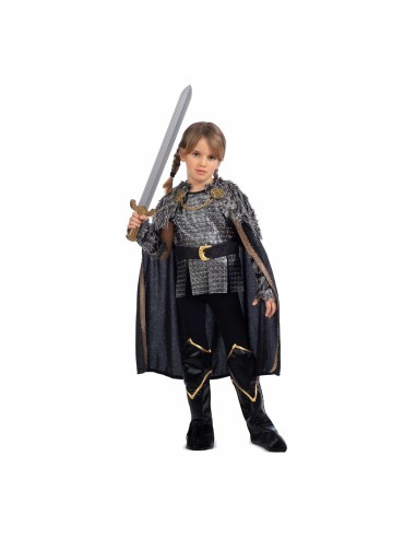 Costume for Children My Other Me Female Viking Black Grey (5 Pieces)