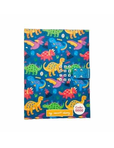 Journal mit Geheimcode Roymart Dinos 15 x 20,5 x 3 cm