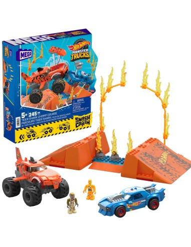 Baukasten Hot Wheels Mega Construx - Smash & Crash Shark Race 245 Stücke