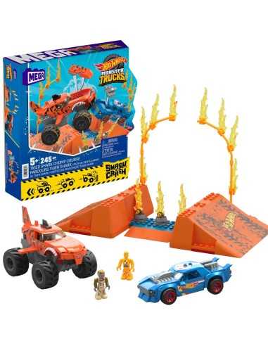 Construction kit Hot Wheels Mega Construx - Smash & Crash Shark Race 245 Pieces