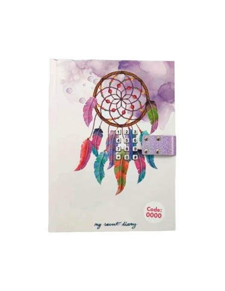 Journal mit Geheimcode Roymart Catch Dreams 15 x 20,5 x 3 cm