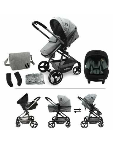 Poussette pour bébé Nania Gris