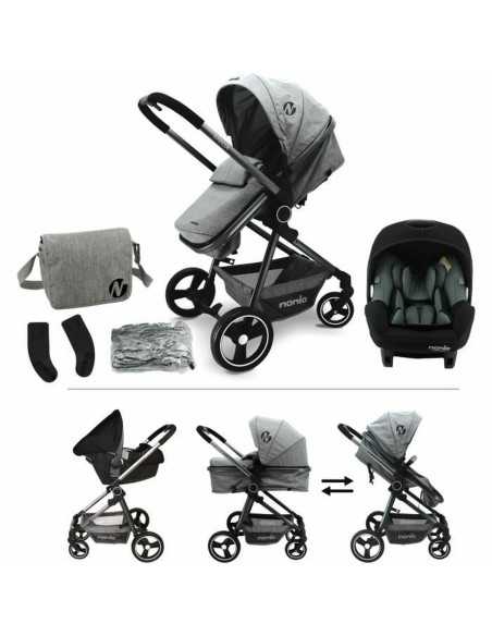 Poussette pour bébé Nania Gris