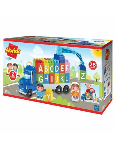 Playset Ecoiffier Abrick Camion avec grue