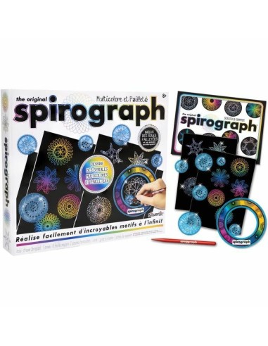 Set da Disegno Spirograph Silverlit Nero