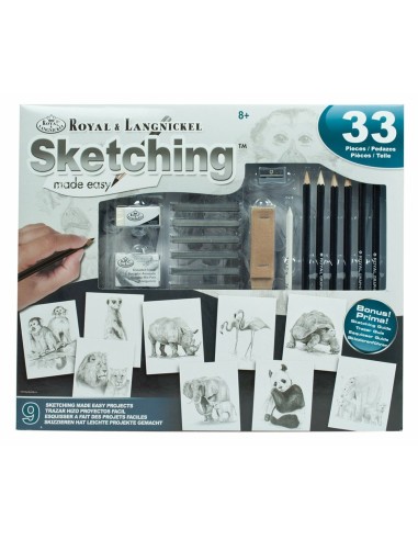 Drawing Set Royal & Langnickel SKETCHING MADE EASY 33 Pieces