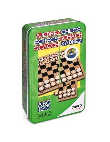 Schach Cayro Holz Metall